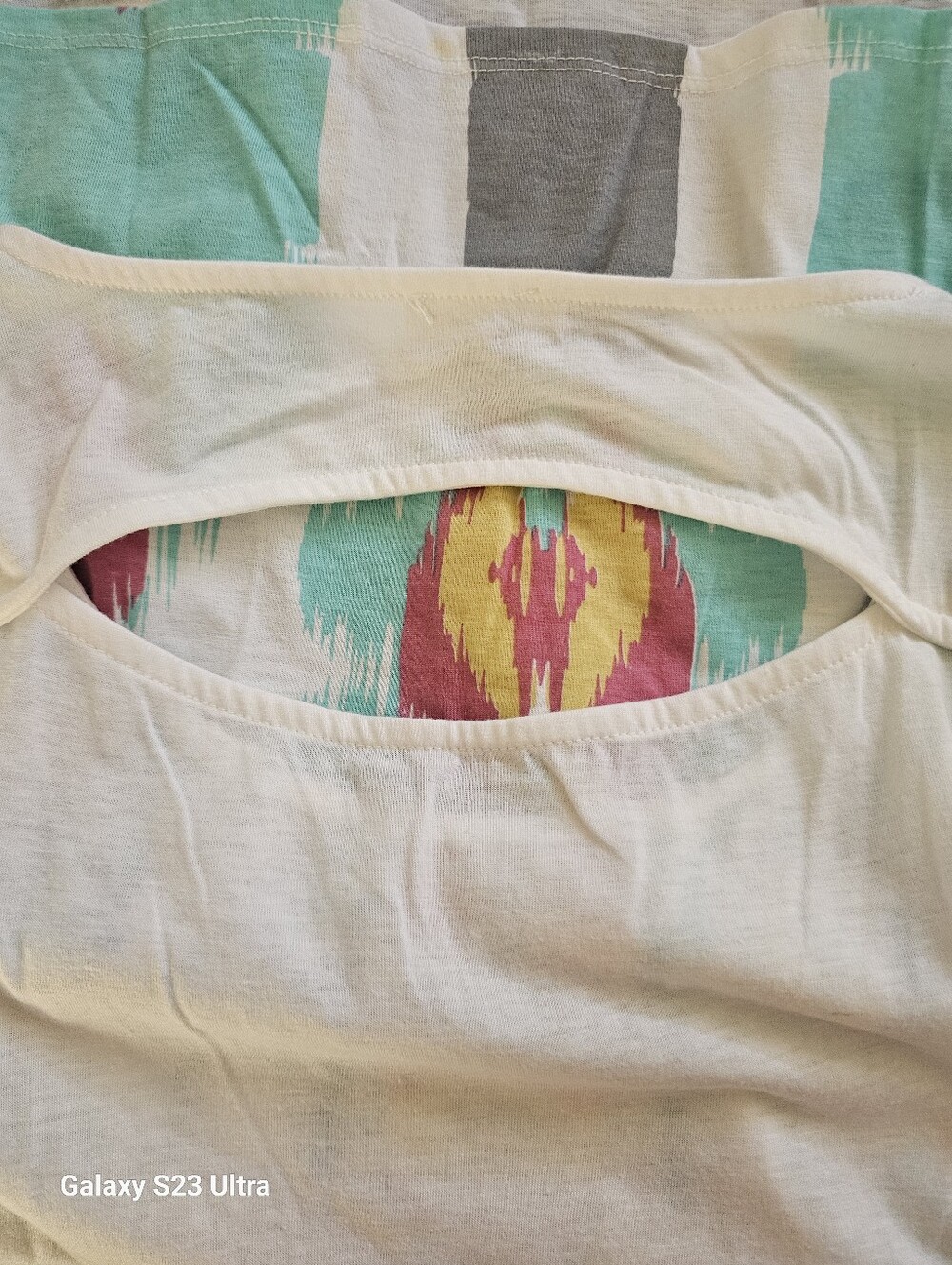 Top with Multicolor Aztec Print - Picture 7 of 11